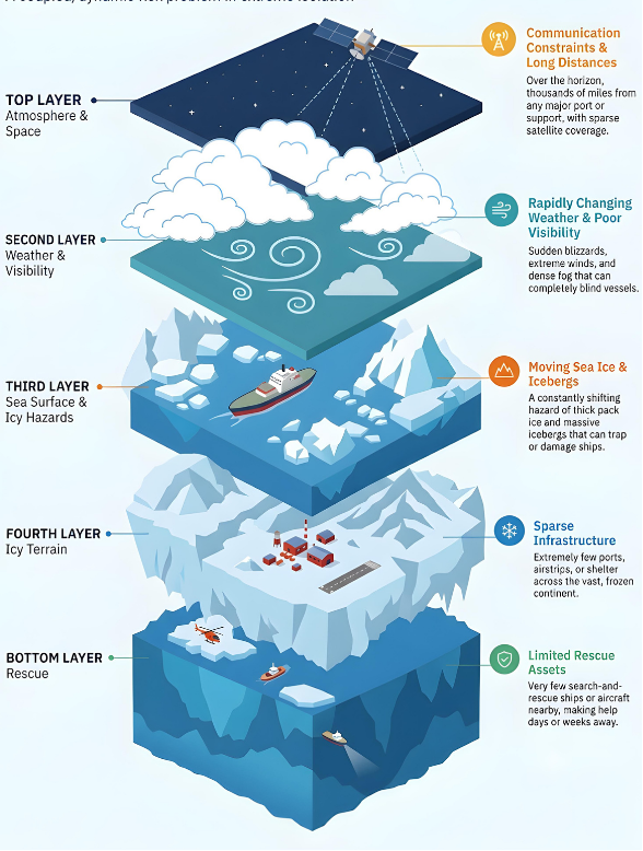 Multi-Layer Polar Risk Environment